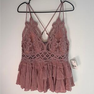 Intimately Free People Adella Mauve Lace Cami